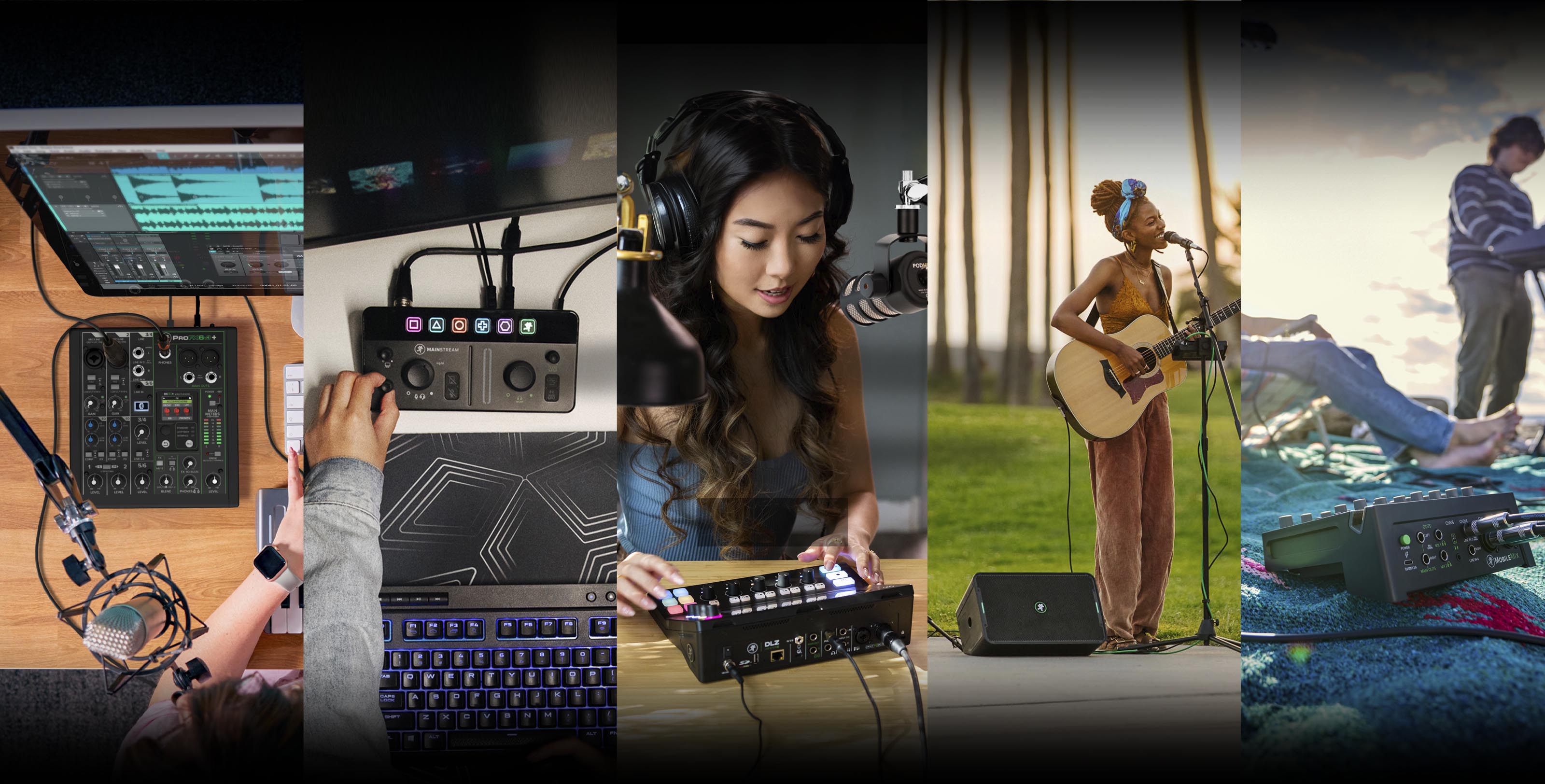 Mackieの最新の技術を投入したコンテンツクリエーターやライブ配信